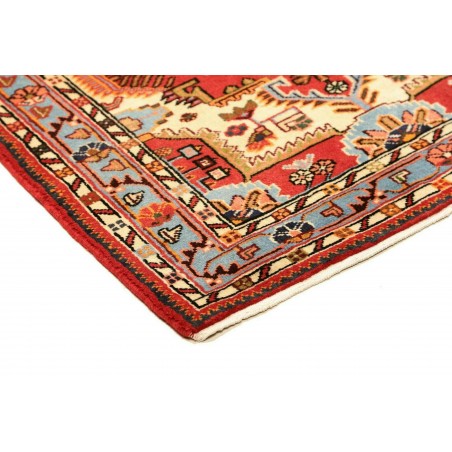 Tappeto Hamadan Persia rosso bianco 91x125