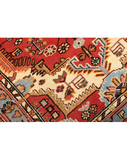 Tappeto Hamadan Persia rosso bianco 91x125