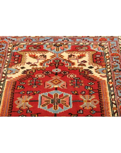 Tappeto Hamadan Persia rosso bianco 91x125