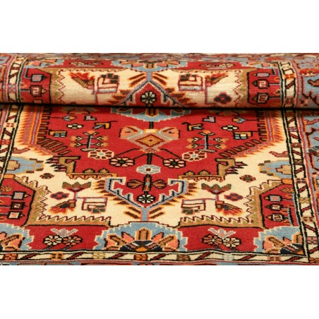 Tappeto Hamadan Persia rosso bianco 91x125