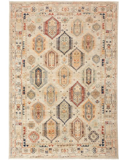 Tappeto Tribal Pakistan marrone grigio 199x292