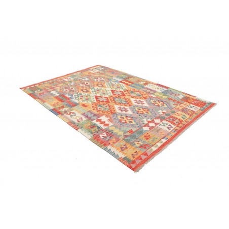 Tappeto Kilim Afghanistan marrone bianco 177x239