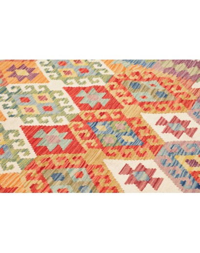 Tappeto Kilim Afghanistan marrone bianco 177x239