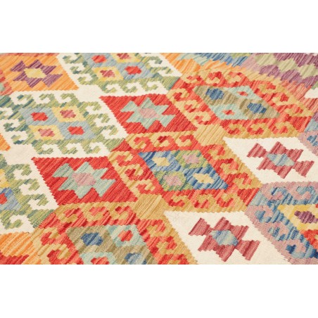 Tappeto Kilim Afghanistan marrone bianco 177x239