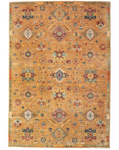 Tappeto Tribal Pakistan arancione 198x286