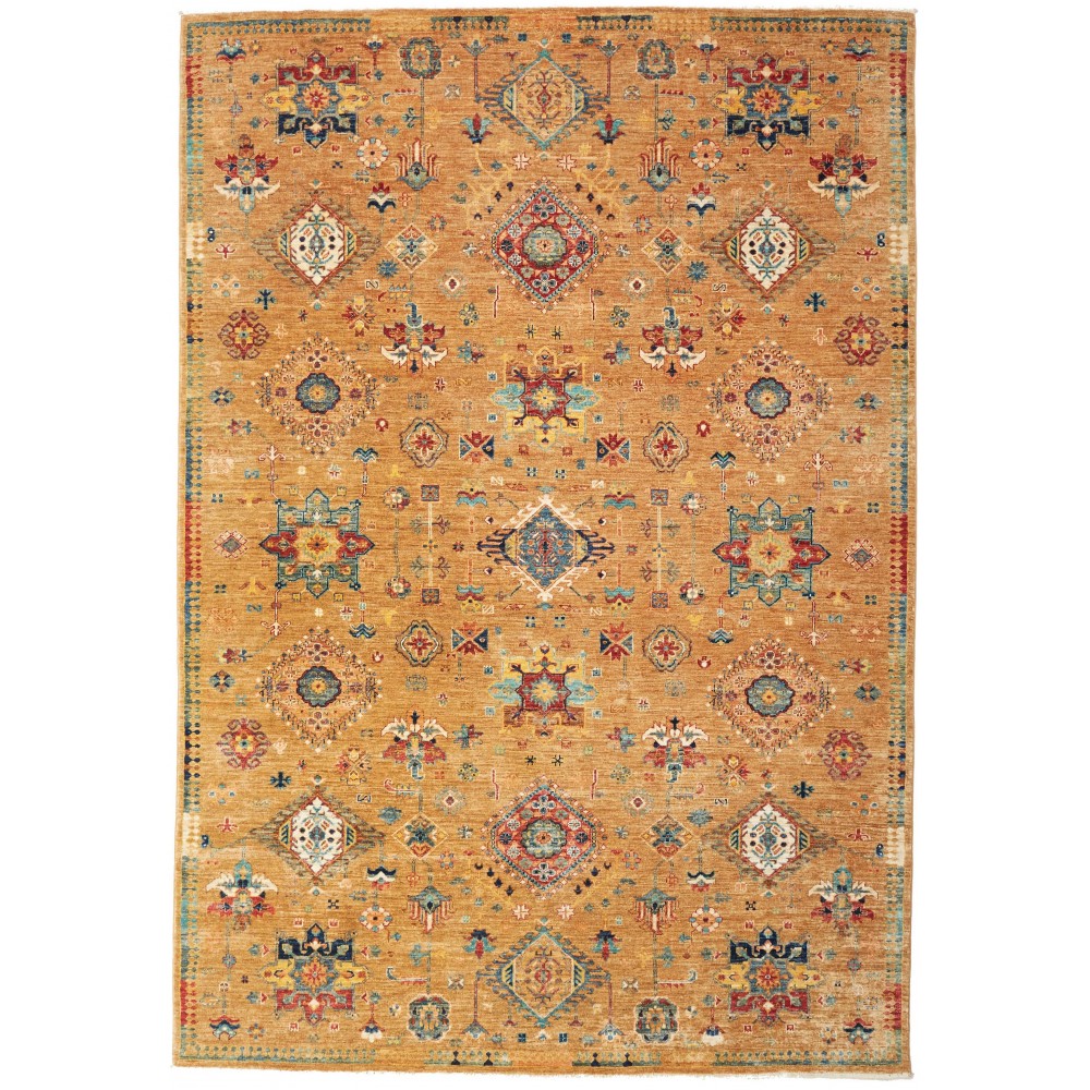 Tappeto Tribal Pakistan arancione 198x286 Tappeto Tribal Pakistan arancione 198x286
