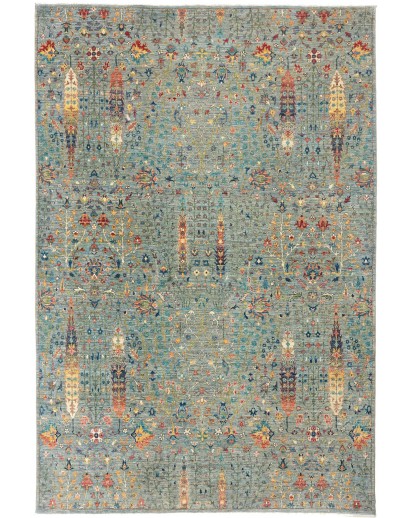 Tappeto Shahi Fine Pakistan marrone bianco 195x295