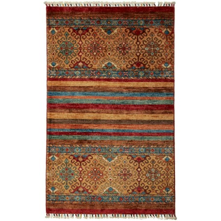 Tappeto Samarkand Pakistan marrone bianco 81x125