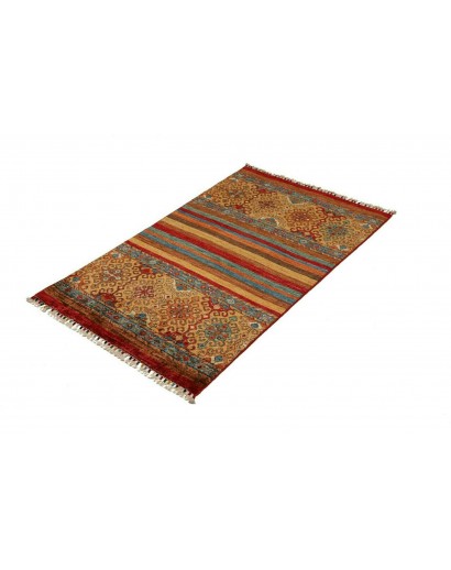 Tappeto Samarkand Pakistan marrone bianco 81x125