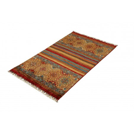 Tappeto Samarkand Pakistan marrone bianco 81x125