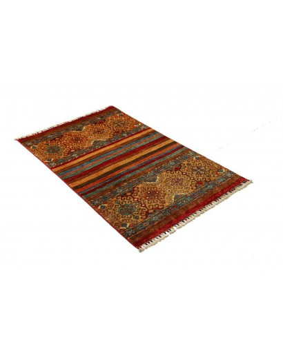 Tappeto Samarkand Pakistan marrone bianco 81x125