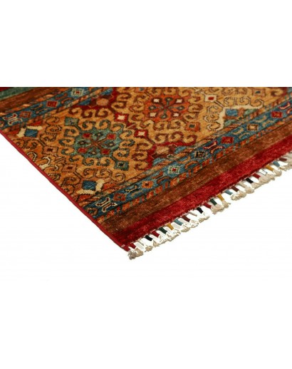 Tappeto Samarkand Pakistan marrone bianco 81x125