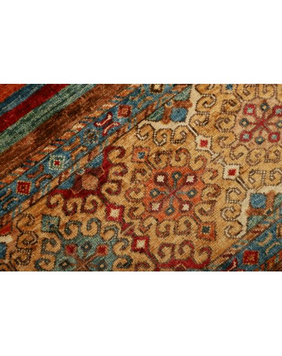 Tappeto Samarkand Pakistan marrone bianco 81x125