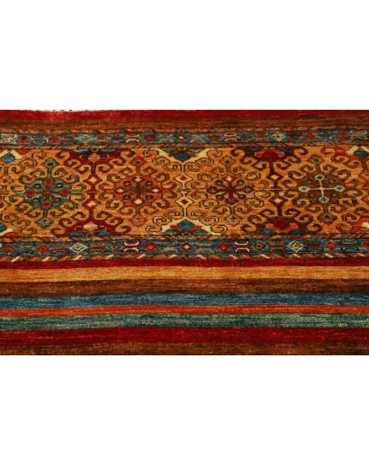 Tappeto Samarkand Pakistan marrone bianco 81x125