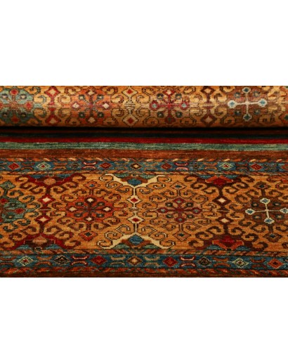 Tappeto Samarkand Pakistan marrone bianco 81x125