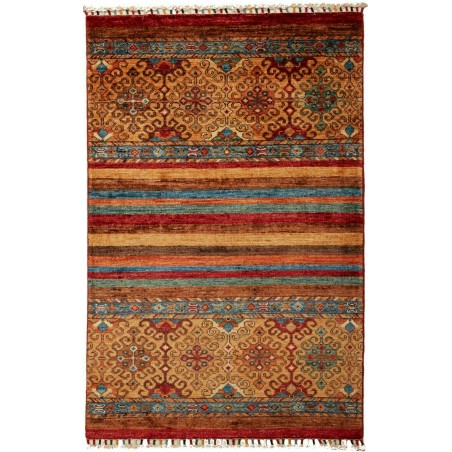 Tappeto Samarkand Pakistan marrone arancione 82x130