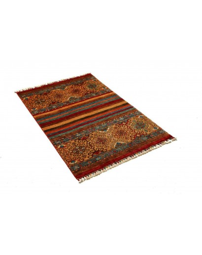 Tappeto Samarkand Pakistan marrone arancione 82x130