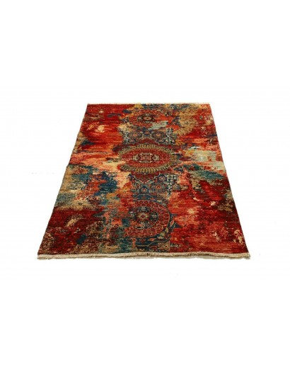 Tappeto Mona Pakistan marrone grigio 99x146