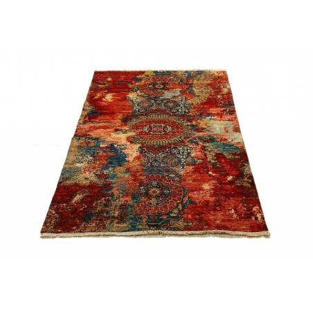 Tappeto Mona Pakistan marrone grigio 99x146