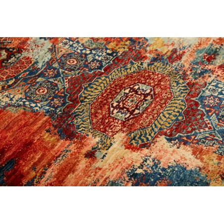 Tappeto Mona Pakistan marrone grigio 99x146