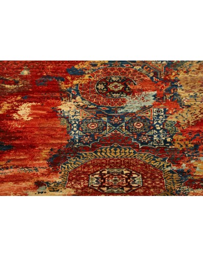 Tappeto Mona Pakistan marrone grigio 99x146