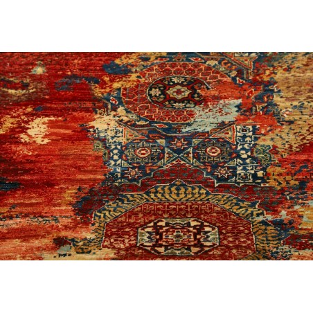 Tappeto Mona Pakistan marrone grigio 99x146