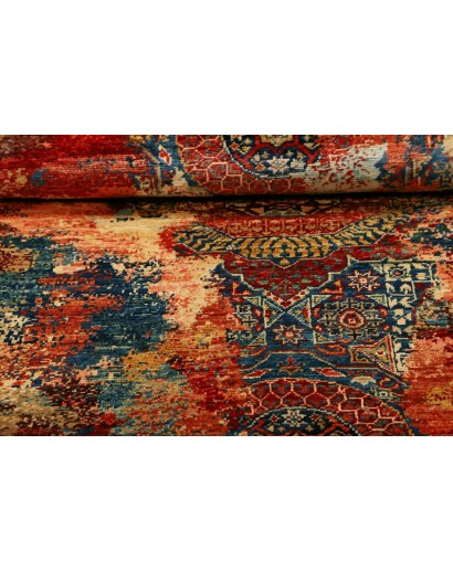 Tappeto Mona Pakistan marrone grigio 99x146