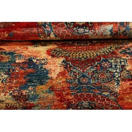 Tappeto Mona Pakistan marrone grigio 99x146