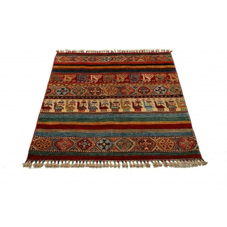 Tappeto Samarkand Pakistan marrone blu 98x112