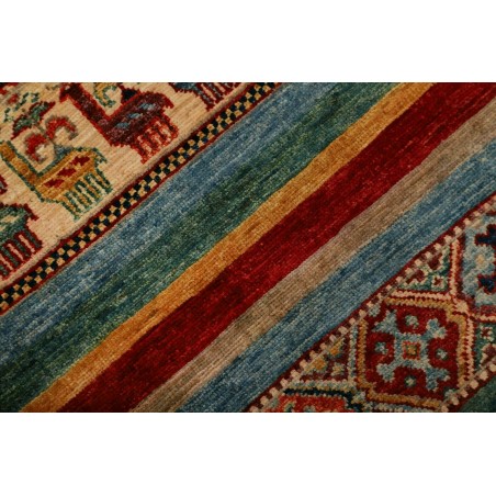 Tappeto Samarkand Pakistan marrone blu 98x112