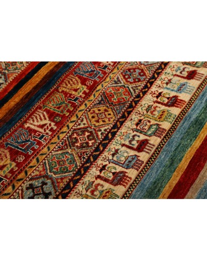 Tappeto Samarkand Pakistan marrone blu 98x112