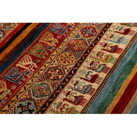 Tappeto Samarkand Pakistan marrone blu 98x112