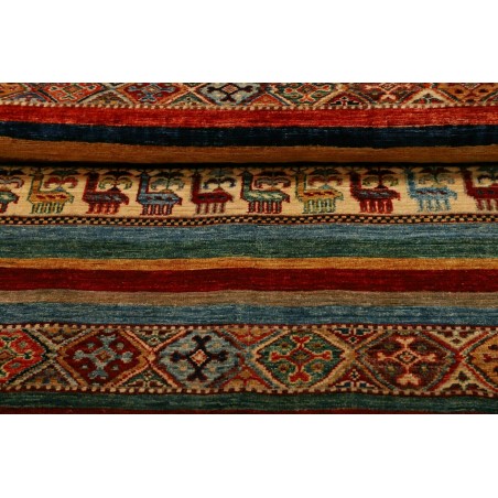 Tappeto Samarkand Pakistan marrone blu 98x112