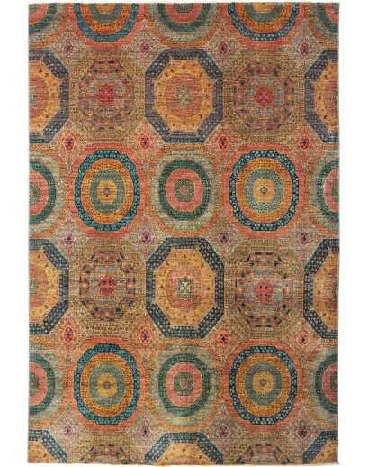 Tappeto Mamlouk Pakistan marrone grigio 201x299