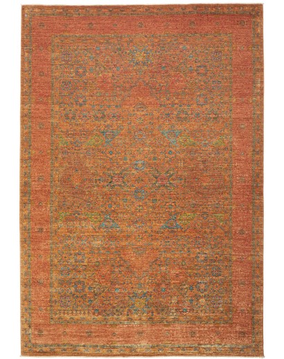 Tappeto Mamlouk Pakistan arancione marrone 210x298