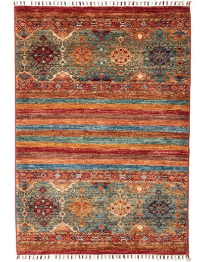 Tappeto Samarkand Pakistan marrone giallo 81x123
