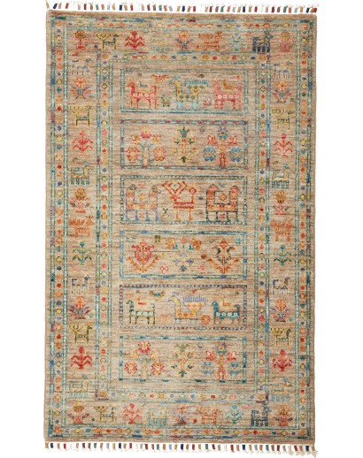 Tappeto Rubin Pakistan marrone grigio 81x129