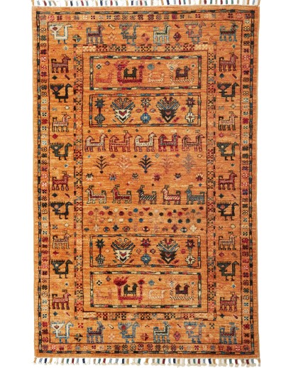 Tappeto Rubin Pakistan arancione grigio 80x123