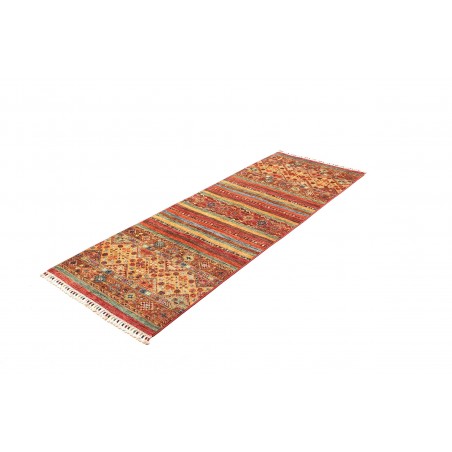 Tappeto Samarkand Pakistan rosso azzurro 77x210