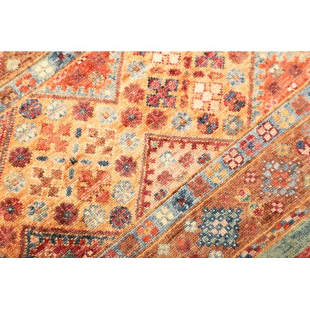 Tappeto Samarkand Pakistan rosso azzurro 77x210