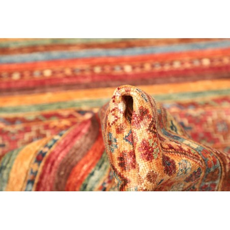 Tappeto Samarkand Pakistan rosso azzurro 77x210