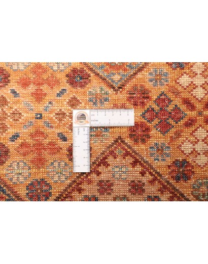 Tappeto Samarkand Pakistan rosso azzurro 77x210