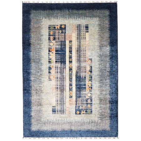 Tappeto Siva Pakistan bianco grigio 210x295