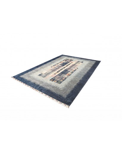 Tappeto Siva Pakistan bianco grigio 210x295