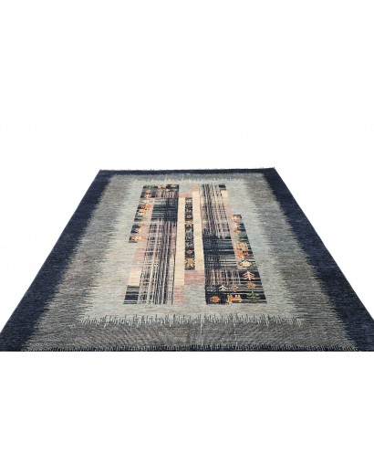 Tappeto Siva Pakistan bianco grigio 210x295