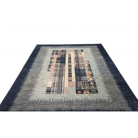 Tappeto Siva Pakistan bianco grigio 210x295