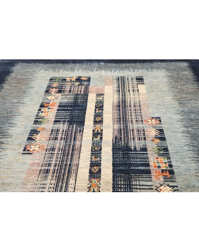 Tappeto Siva Pakistan bianco grigio 210x295