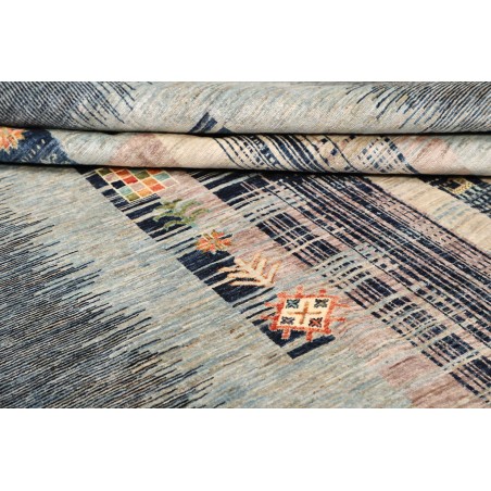 Tappeto Siva Pakistan bianco grigio 210x295