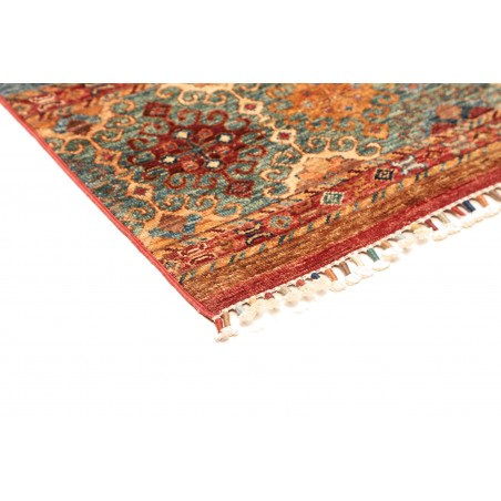 Tappeto Samarkand Pakistan rosso grigio 84x122