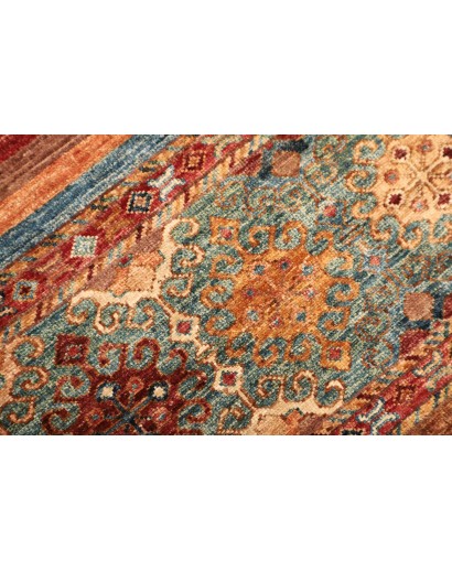 Tappeto Samarkand Pakistan rosso grigio 84x122